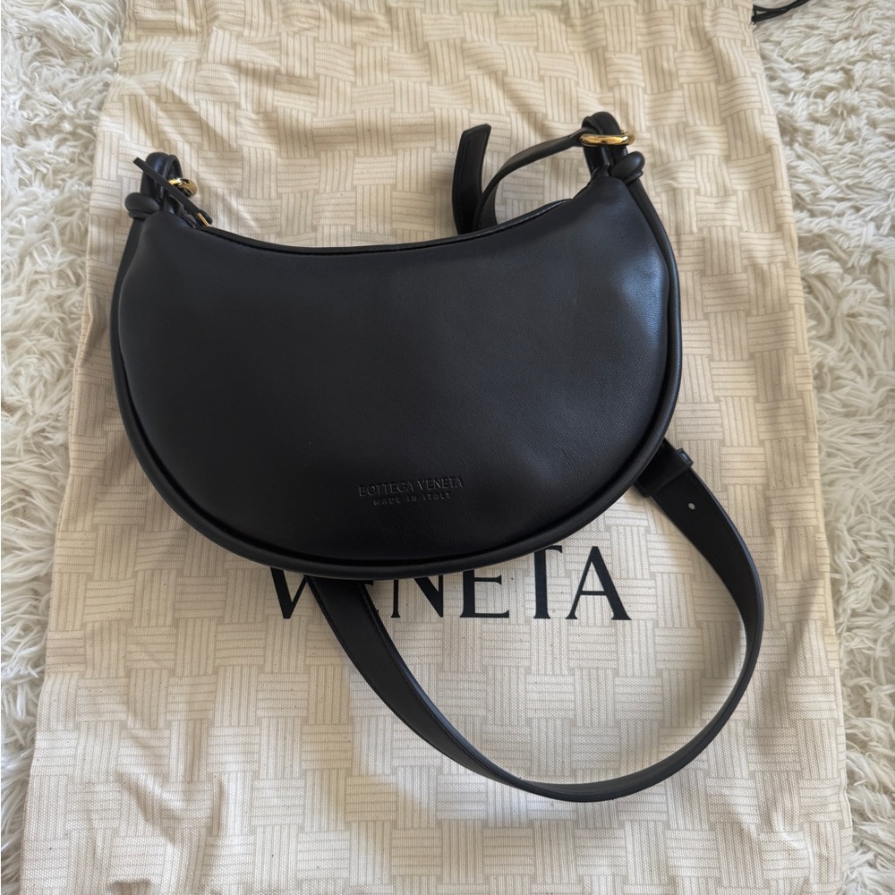 NWT Bottega Veneta Gemelli Messenger Shoulder Bag Black - Picture 8 of 13